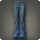 Bell-bottom Twill Trousers