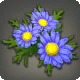 Blue Daisy Corsage
