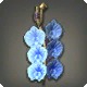 Blue Moth Orchid Earring