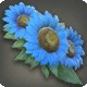 Blue Sunflower Corsage