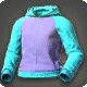Form-fitting Plain Hooded Tunic