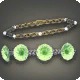 Green Cornflower Wristlets