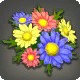 Rainbow Daisy Corsage
