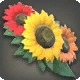 Rainbow Sunflower Corsage