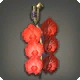 Red Moth Orchid Earring