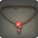 Red Sweet Pea Necklace