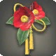 Red Tea Flower Corsage