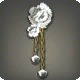 White Carnation Earring