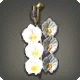 White Moth Orchid Earring