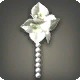 White Paperflower Earring