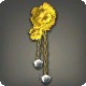 Yellow Carnation Earring